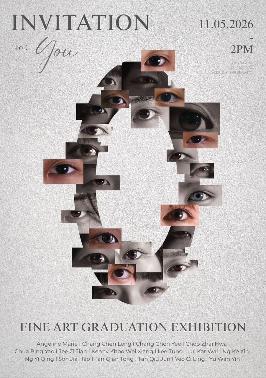 Fine Art Graduation Exhibition invitation visual
