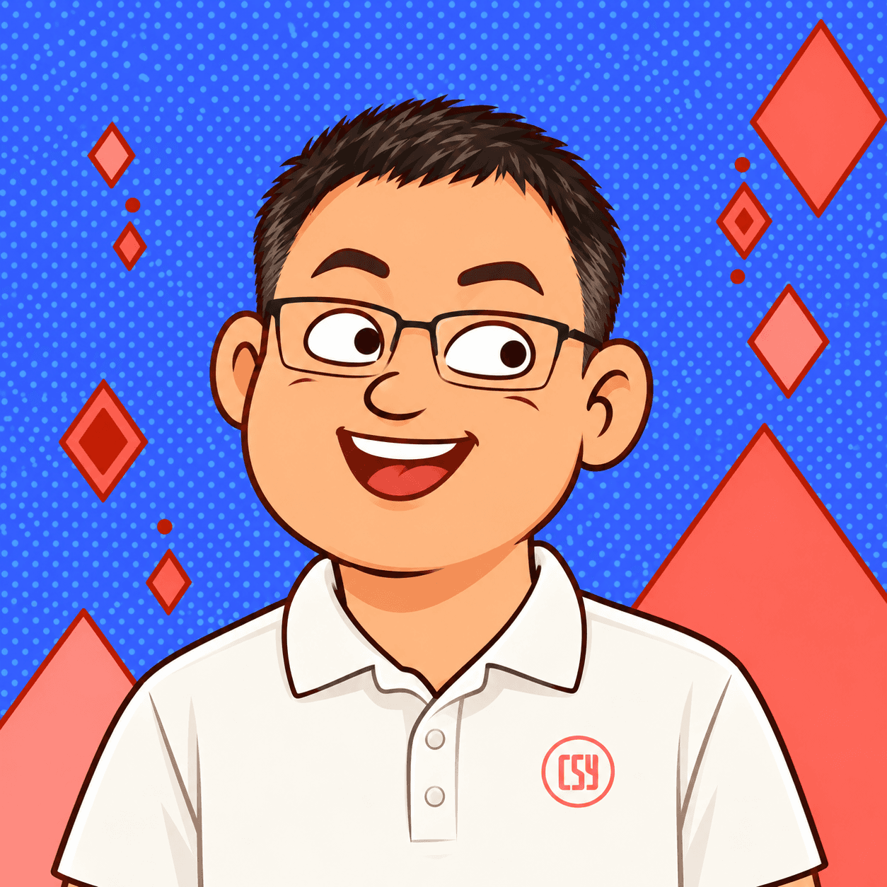 Cartoon portrait of Liang